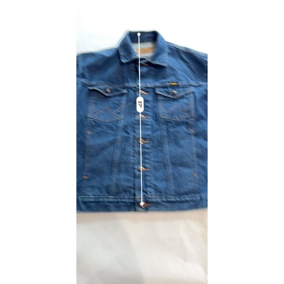 VINTAGE Wrangler Denim Trucker Jacket in Blue - Picture 4 of 5